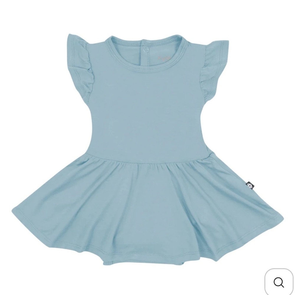 Kyte Baby Twirl Bodysuit Dress Bamboo Size 6-12 Months